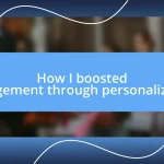 How I boosted engagement through personalization